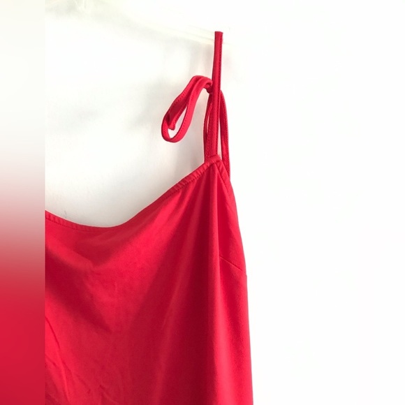 Anthropologie Hutch Womens Red Sleeveless Ruched Mini Asymmetrical Size XL - Picture 8 of 11